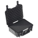 OUTDOOR kuffert i sort med skum polstring 205x145x80 mm Volume: 2,3 L Model: 500/B/SI